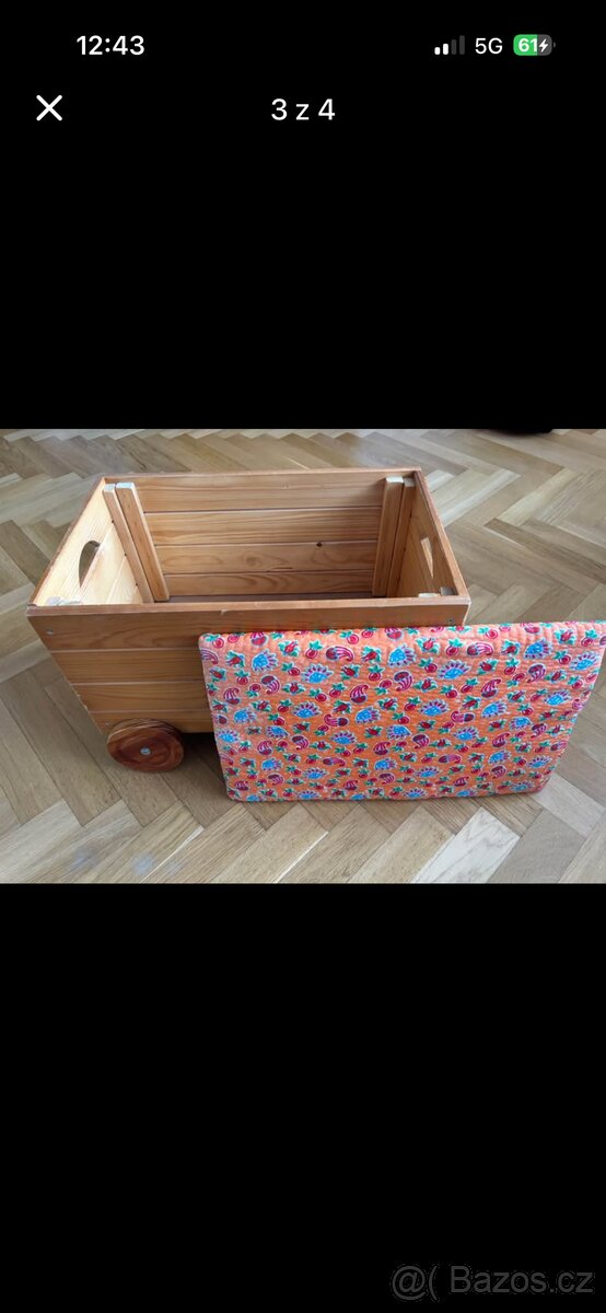 Dřevěný úložný box - 2
