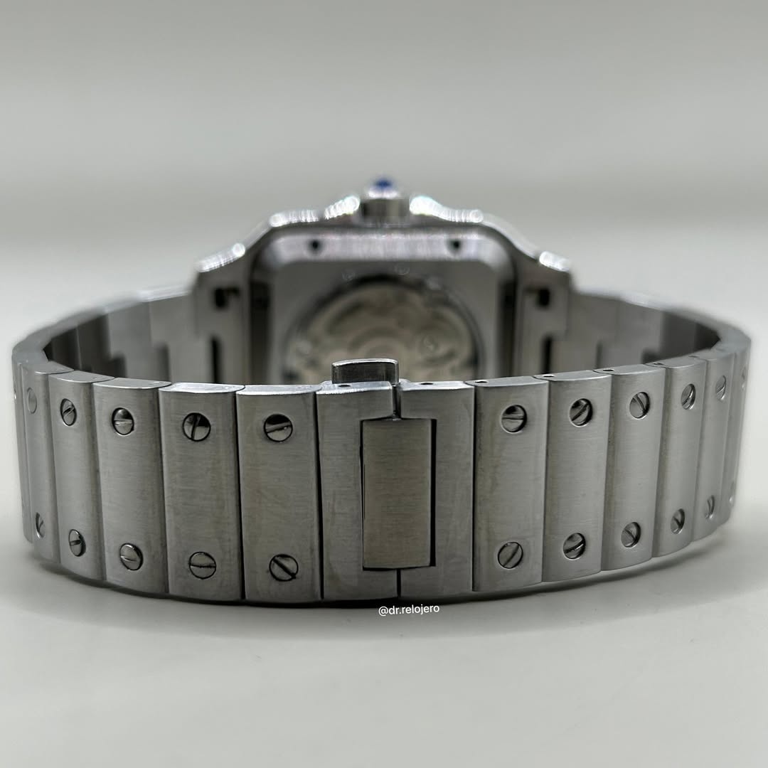 Hodinky Seiko mod santos skeleton - 2