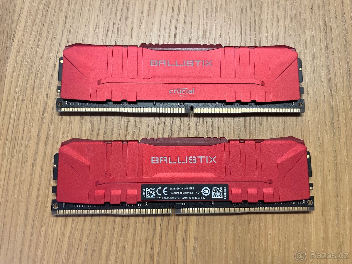 Crucial Ballistix RED - 32GB DDR4 2666 MHz (2x 16GB) - 2