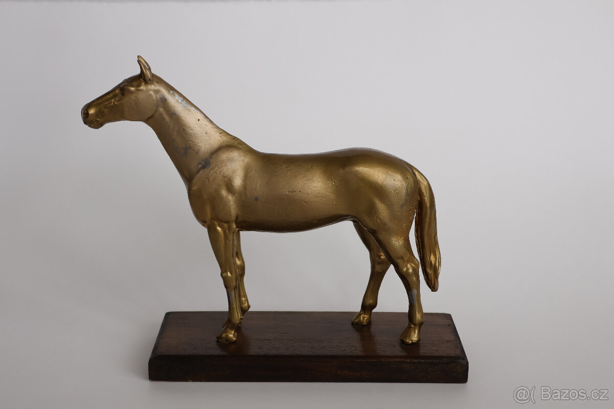 socha soška kůň starožitná stará - 2
