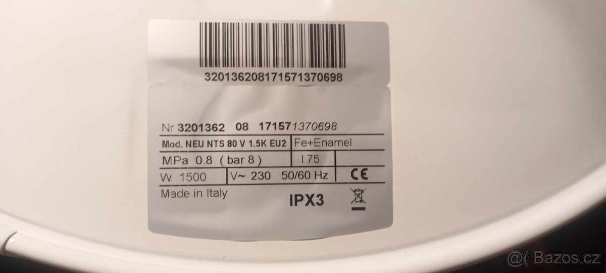 Prodám bojler Regent 80L ZÁRUKA 2 ROKY - 2