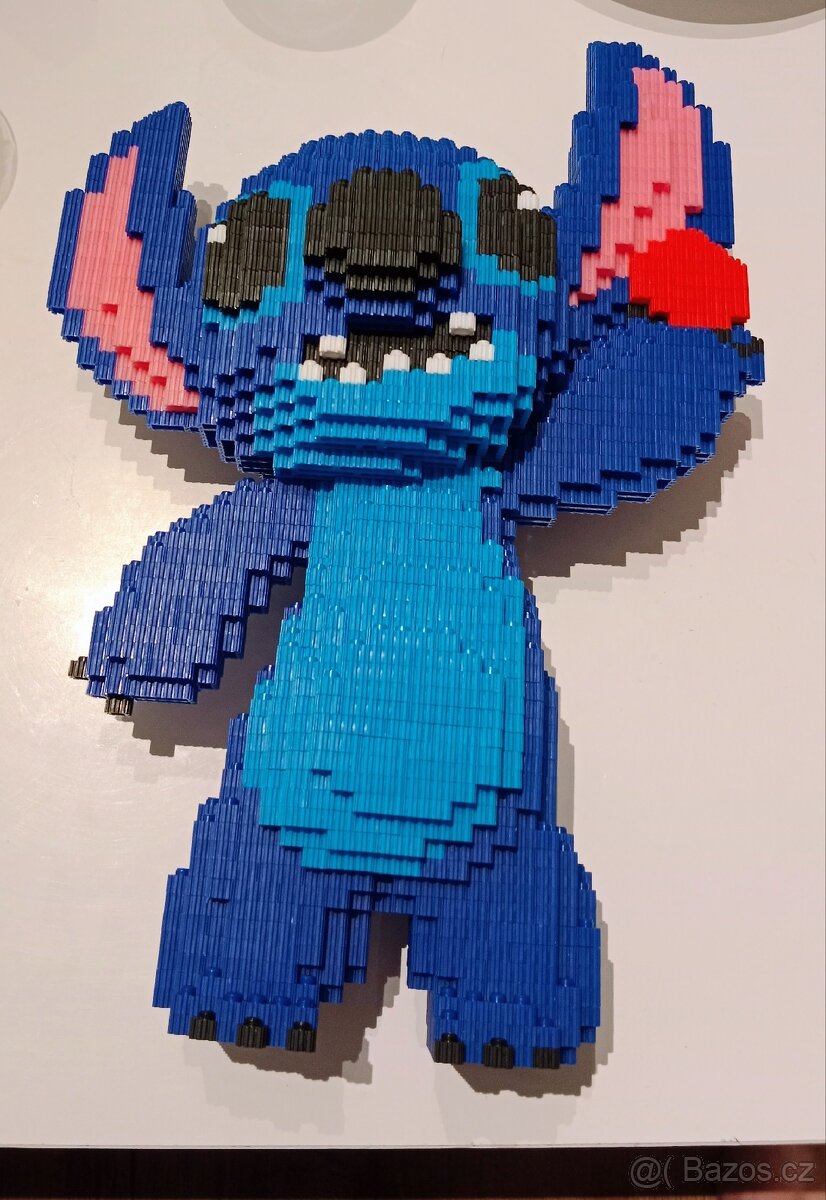 🧩✨ 3D stavebnice Stitch – ručně složený model - 2