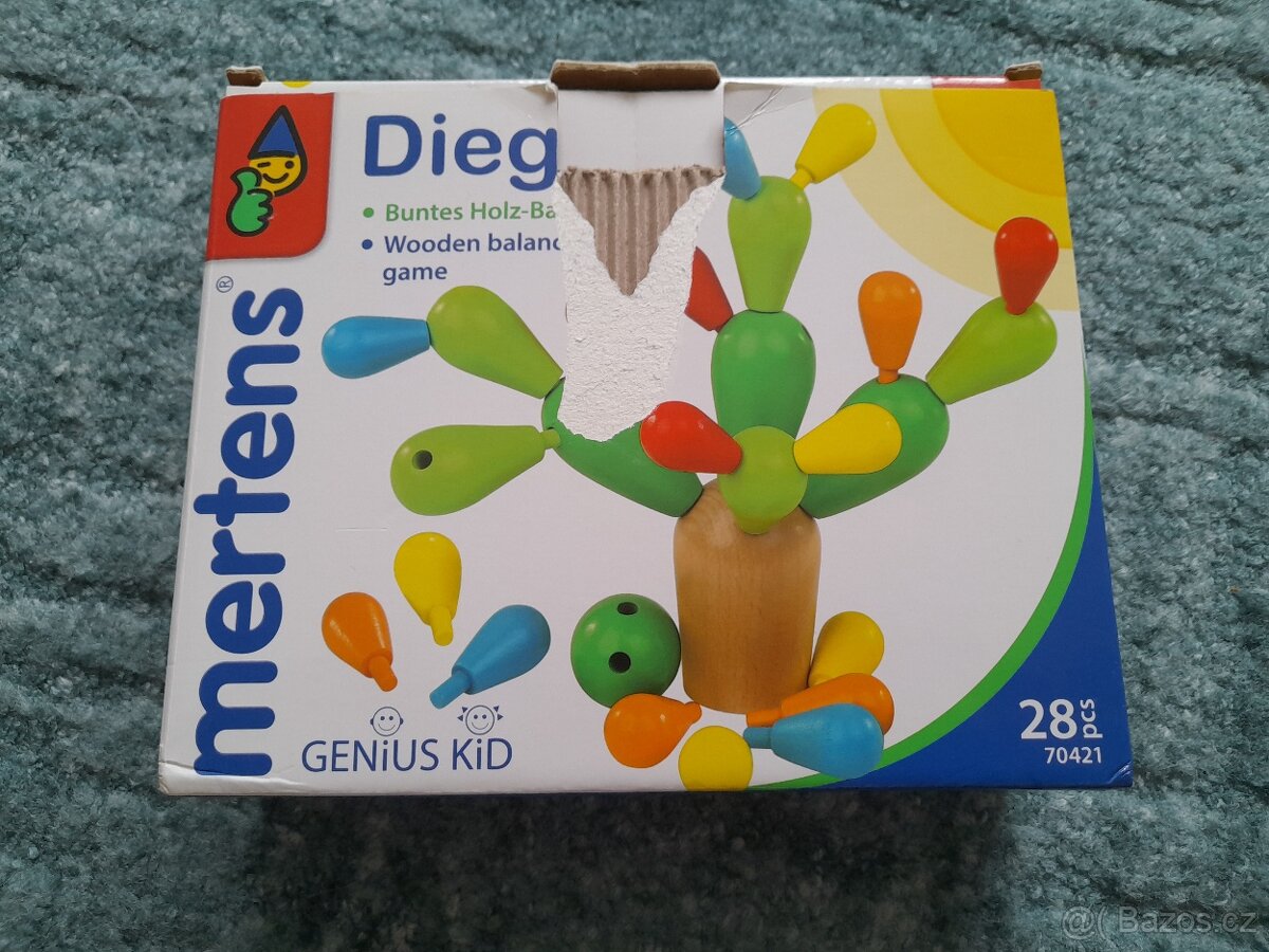 Dřevěná skládačka kaktus - 2