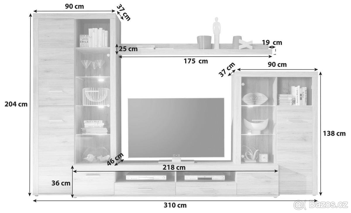 Obývací stěna - 2