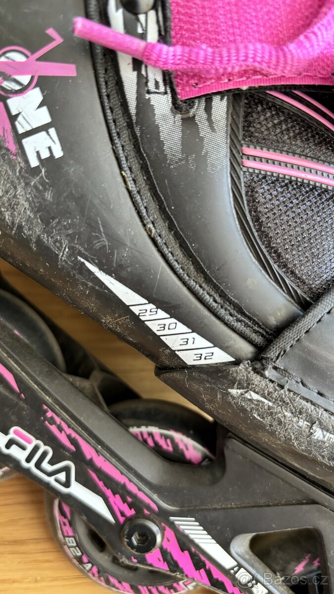 Dětské inline brusle Fila vel. 29-32. Osobní odběr, Praha 5. - 2