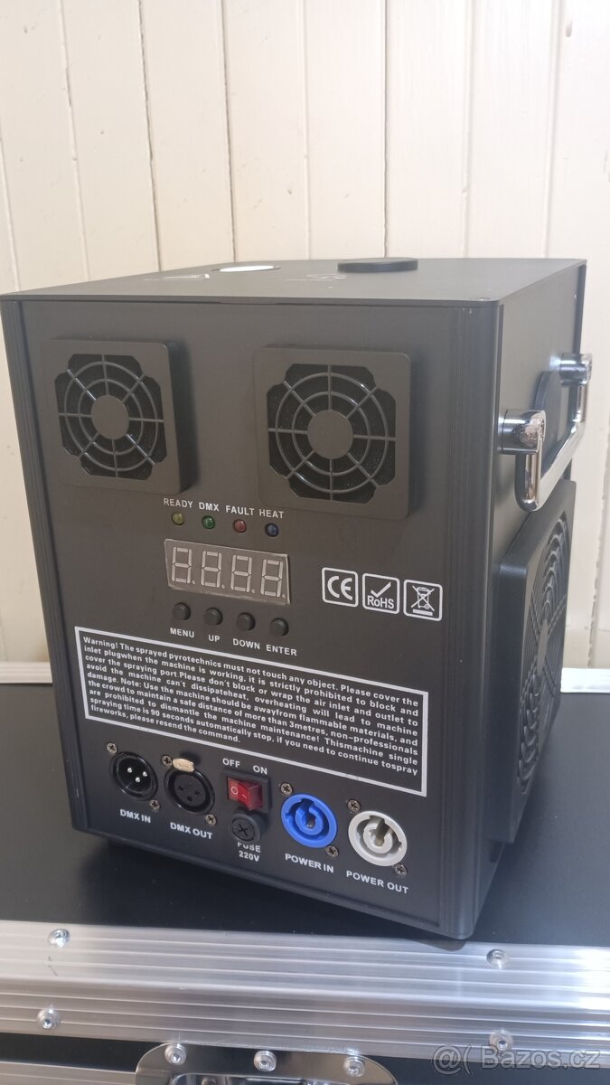 2x Spark machine (chrlič jisker) + case - NOVÉ - 2