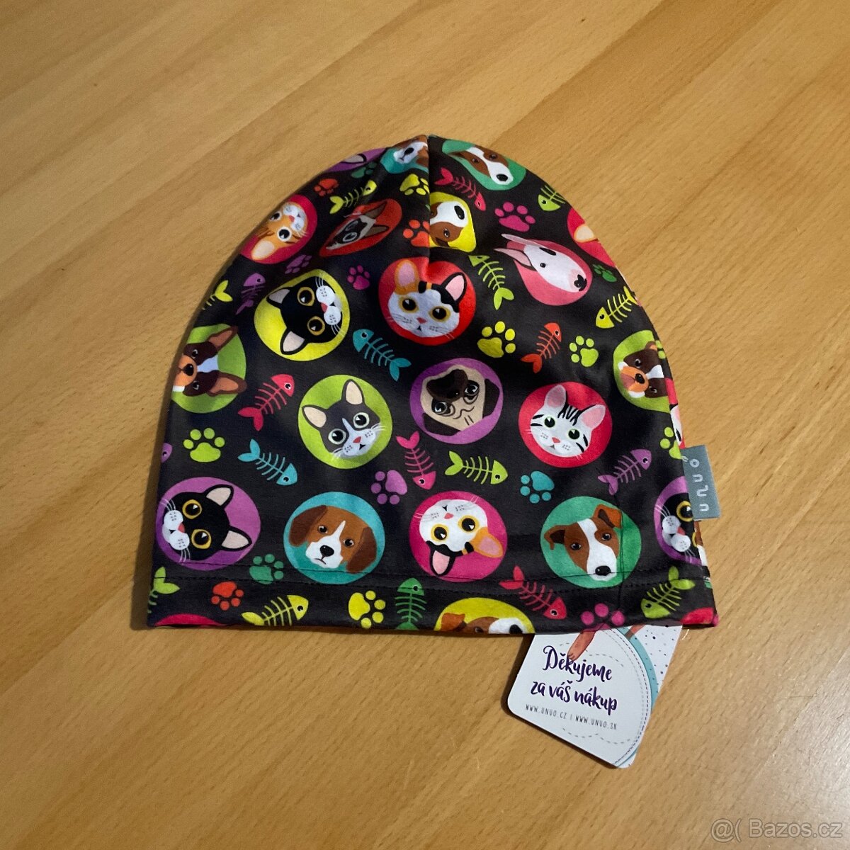 Nová- dívčí fleece čepice Unuo- S/ 1-3 roky - 2