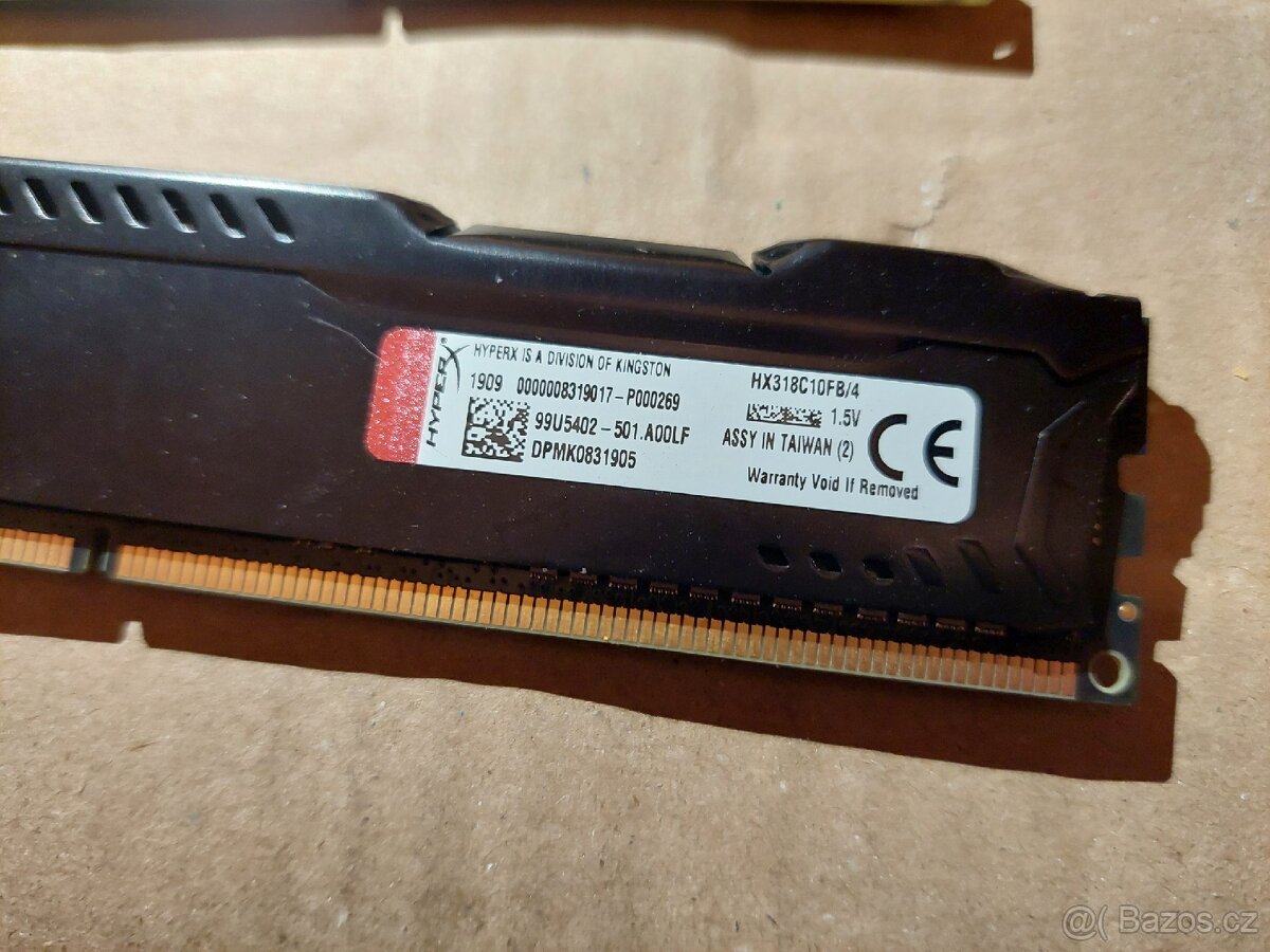 HyperX Fury DDR3 1866Mhz 3x 4gb paměti RAM - 2