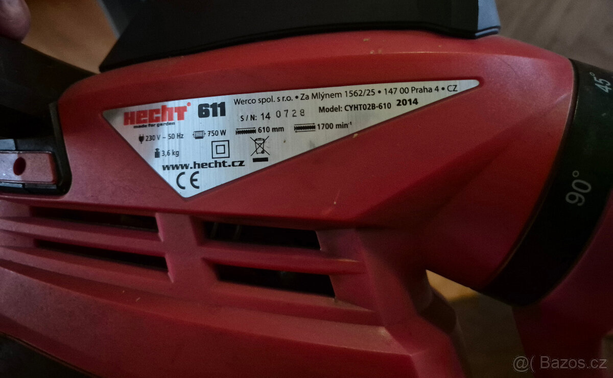 Elektrický plotostřih - HECHT 611 - 2