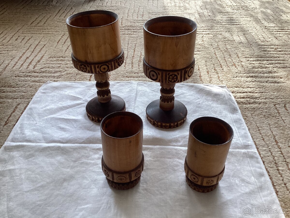 dřevěná dekorace-poháry - 2