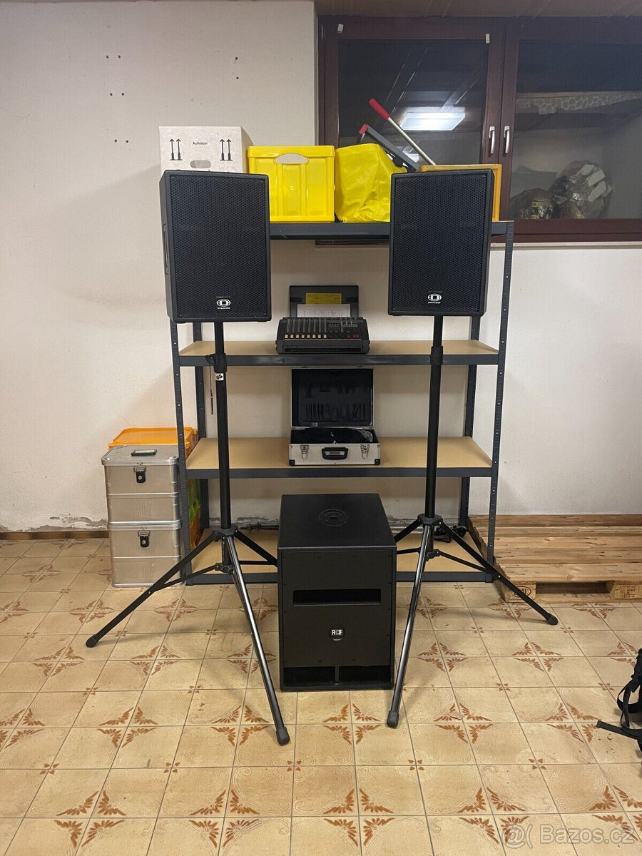 Zvukový systém DYNACORD - 2 reproduktory, basový reproduktor - 2