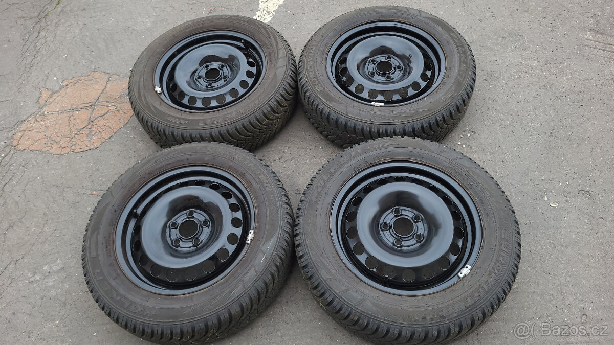 Téměř nová zimní kola 15" 5x100 Škoda Fabia 4 - 2