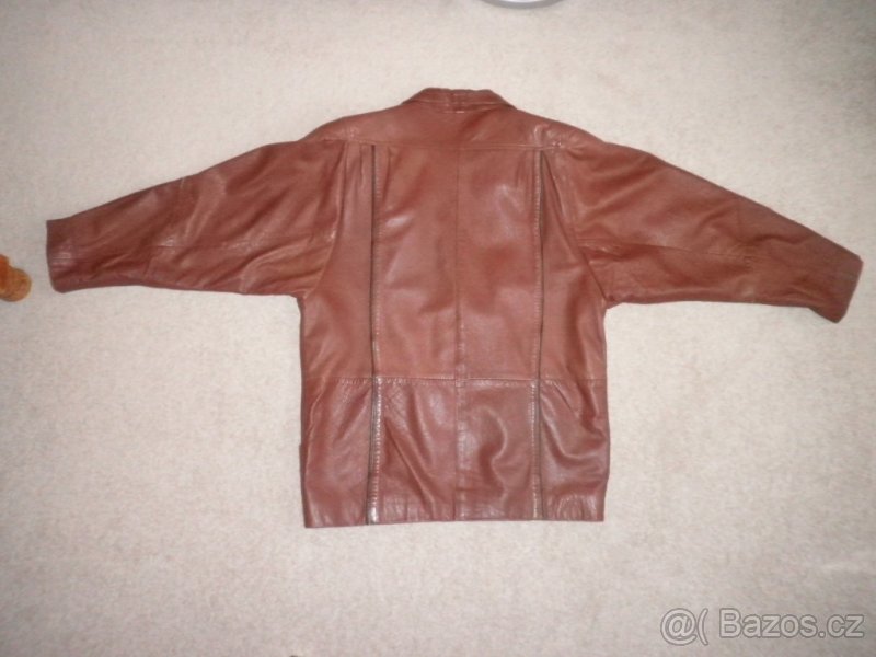 Kožená dámská bunda S, retro, (parker, park), 3 x foto - 2