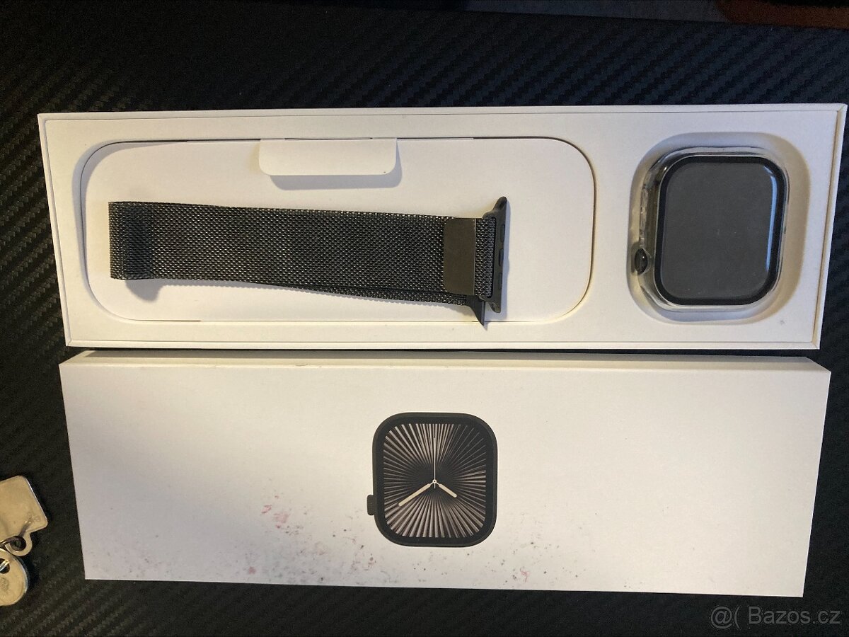 Apple watch 10 46mm cellular šedý titán - 2