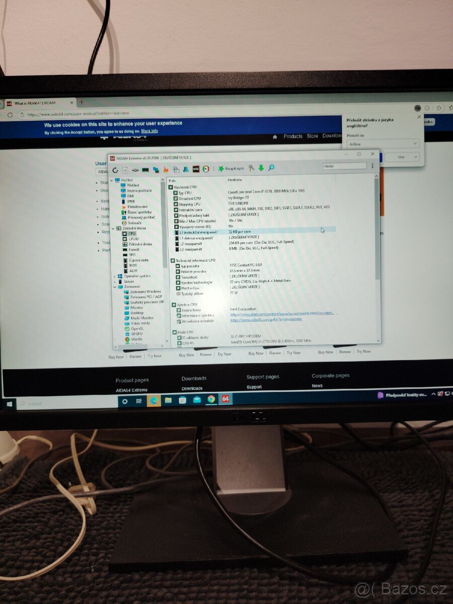 Kompletní sestava, monitor dell 22" - 2