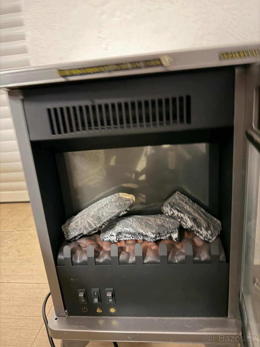 Elektrický krb-realistický efekt plamene-TOP stav - 2