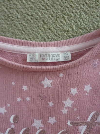Dívčí mikina Terranova vel. 140/146 - 2