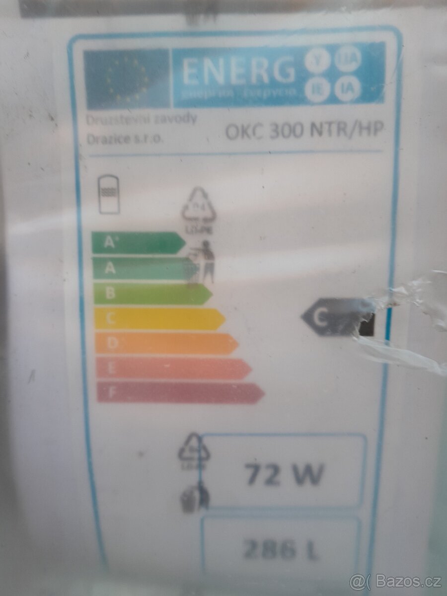 Prodám ohřívač vody Dražice OKC 300 NTR/HP - 2