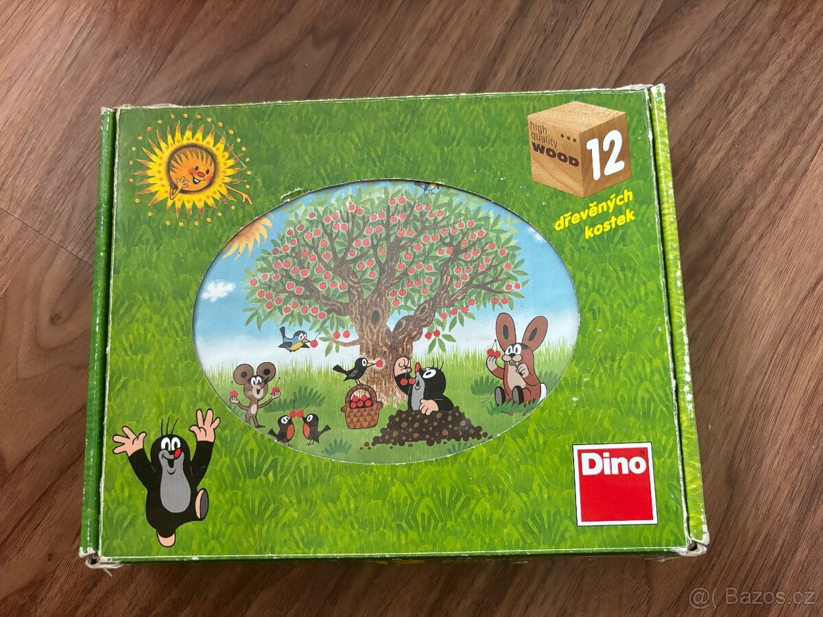 Dřevěné kostky Krteček - 2