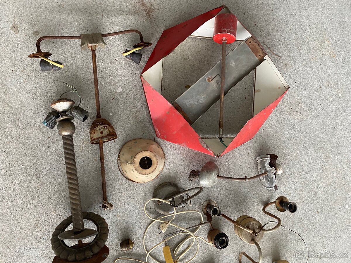 Starožitné lampy lustry torzo - 2