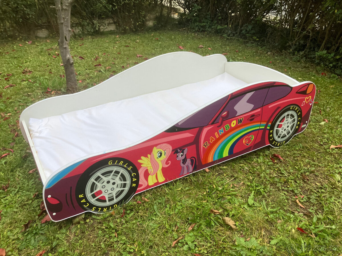 Dětská postel Rainbow 80x160cm s roštem a matrací - 2