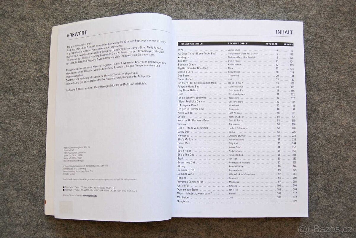 Top Charts Gold 3 - noty pro klavír, keyboard, kytaru - 2