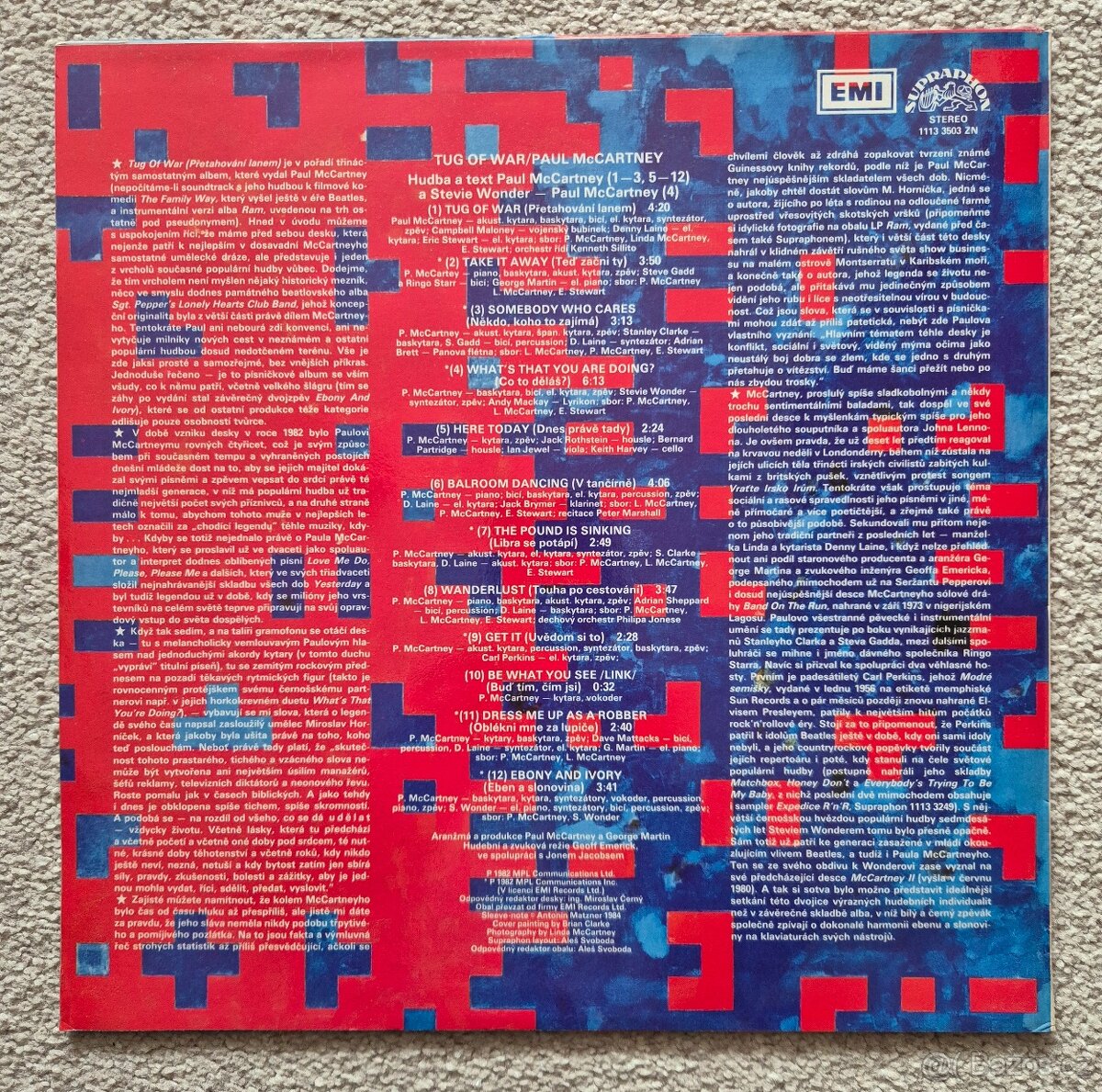 LP PAUL McCARTNEY (ex-BEATLES) - TUG OF WAR - 2