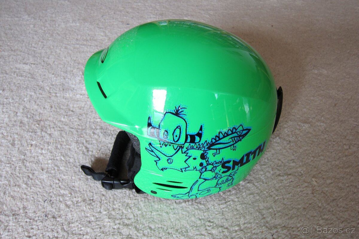Dětská lyžařská helma SMITH, vel. S, 48-53 cm + brýle - 2