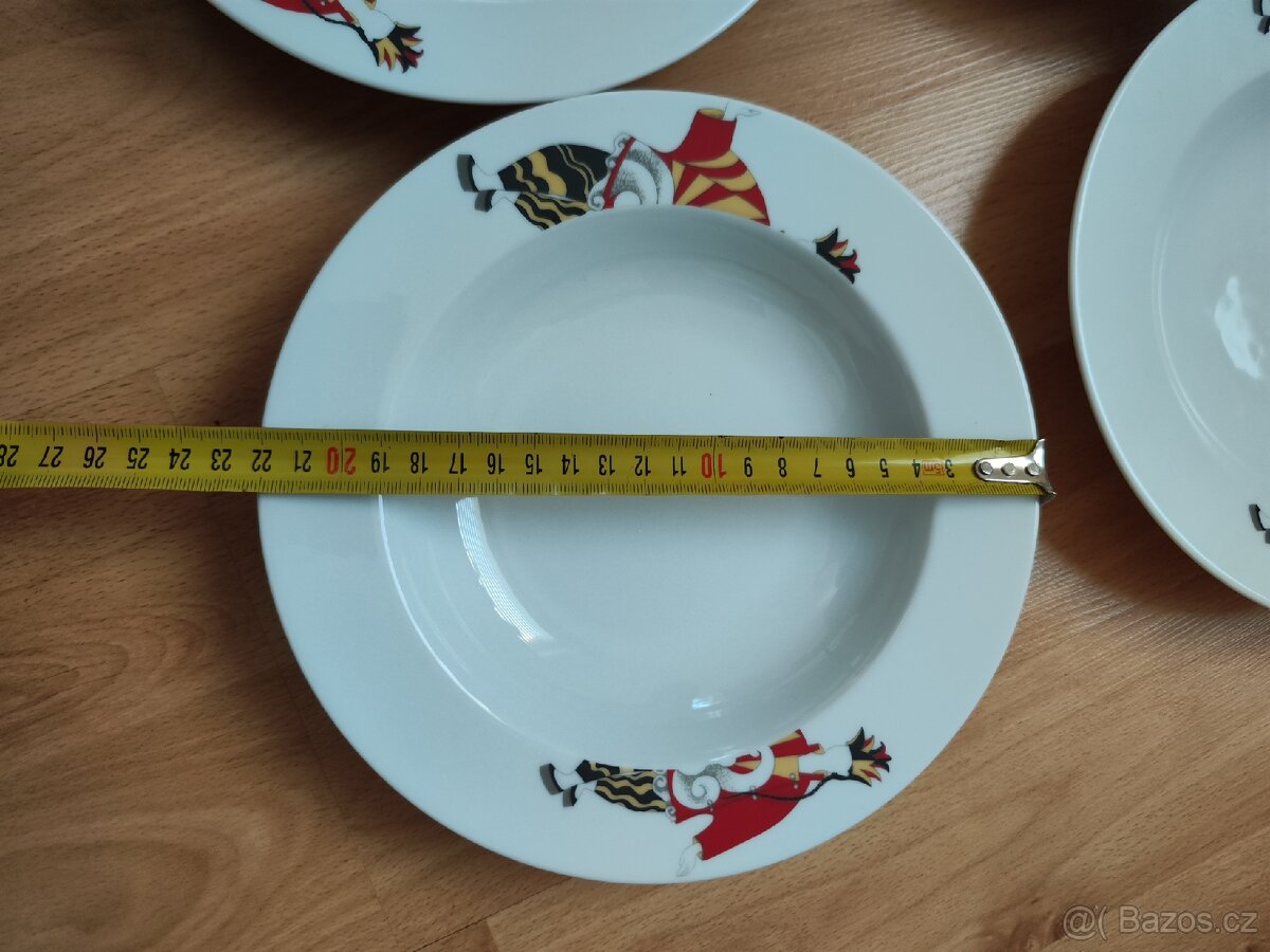 Hluboké porcelánové talíře sada 6ks - 2