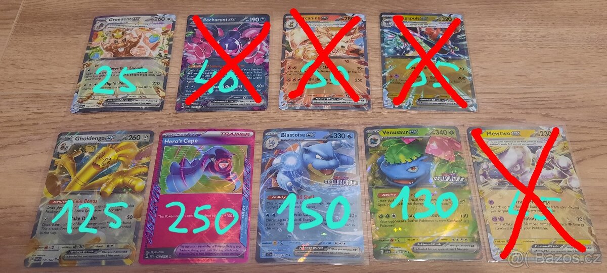 Pokémon karty hity + EX - 2