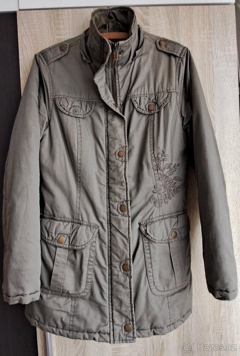 Khaki dámský kabátek - 2