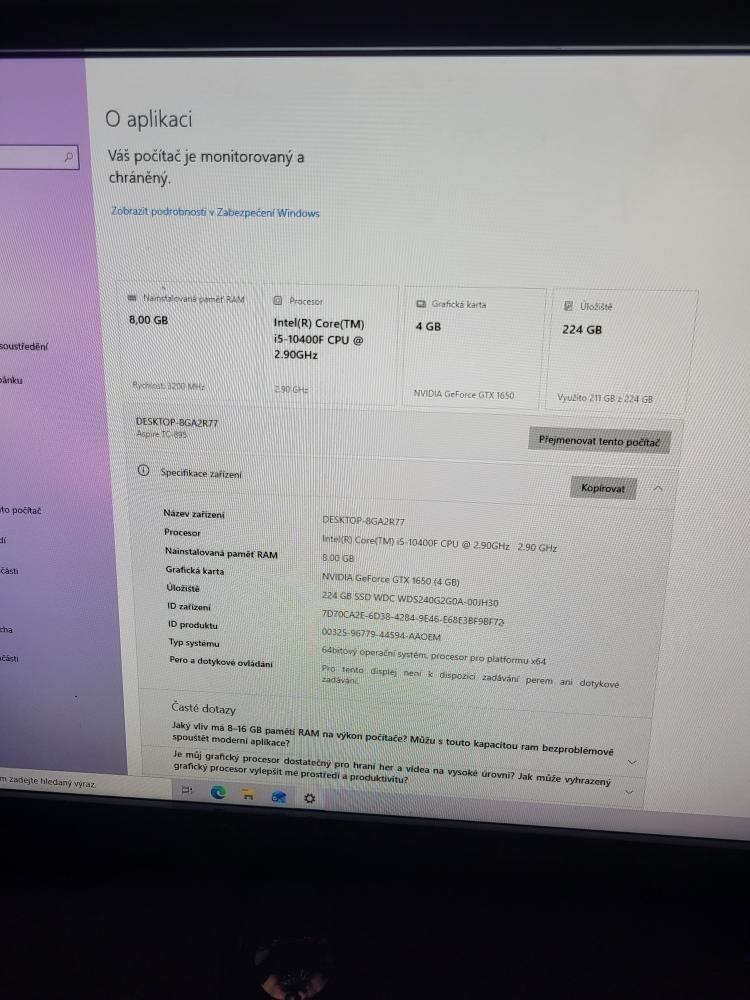 PC Acer TC-895 6 jádro - 2