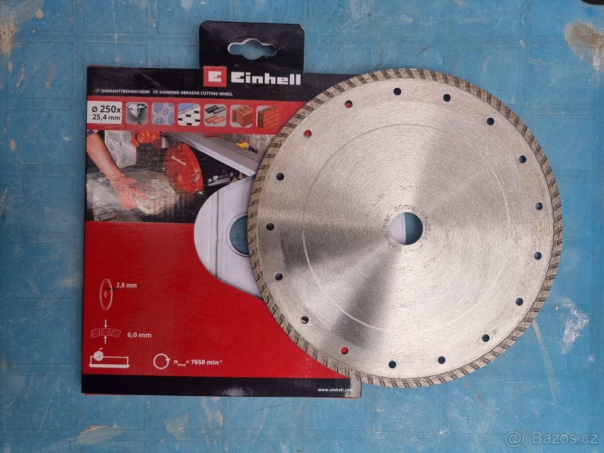 Diamantový kotouč - Einhell Turbo DIA 250 x 25,4 mm - 2