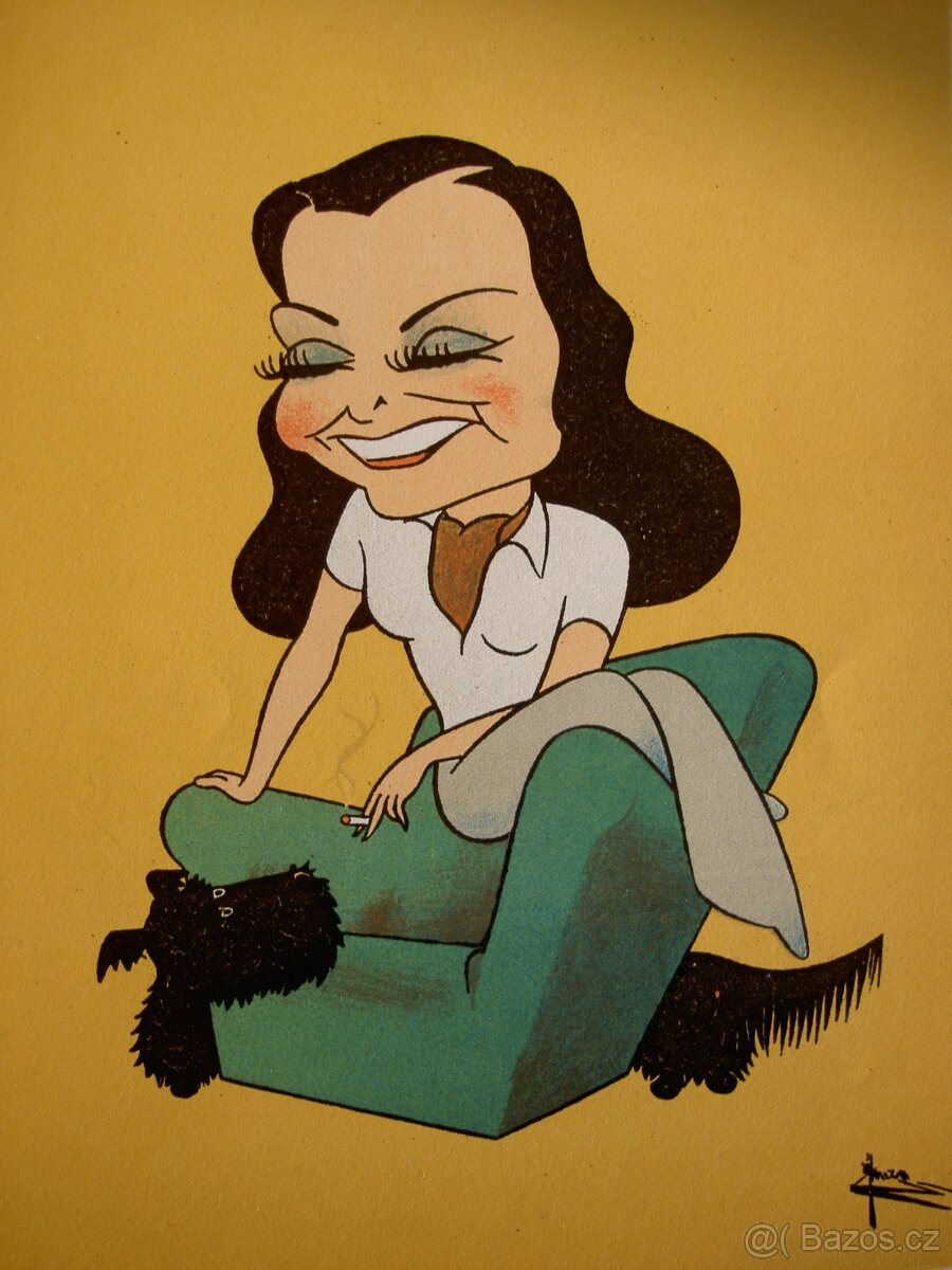 HVĚZDÁM BLÍŽ .... HONZA kresby 45ks PROTEKTORÁT 1943 BRNO - 2