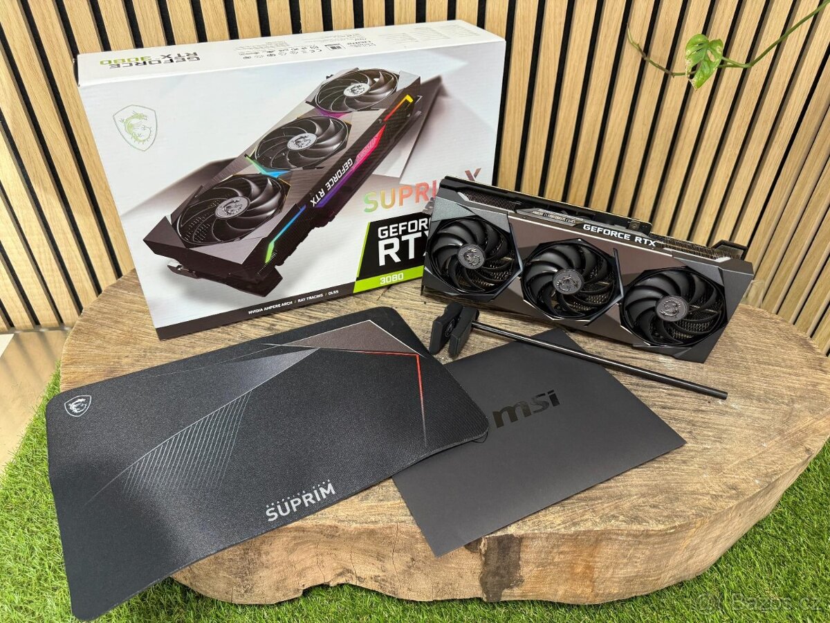MSI RTX 3080 Suprim X 10GB - kompletní balení, TOP Stav - 2