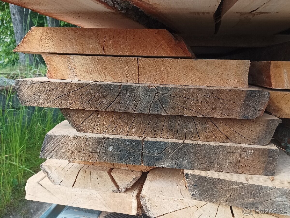 Dubové řezivo fošny sila 55mm - 2