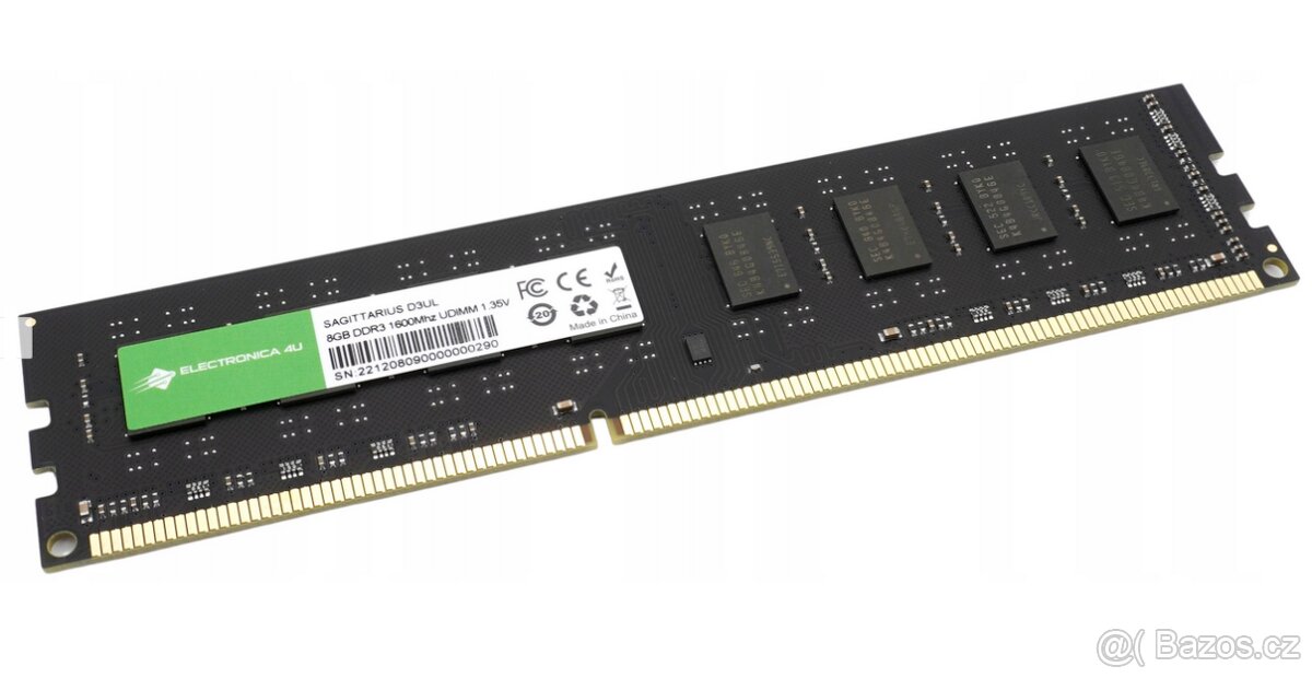 8GB DDR3 /DDR3L (PC3)-1600 UDIMM/ DIMM pro PC NOVÉ - 2