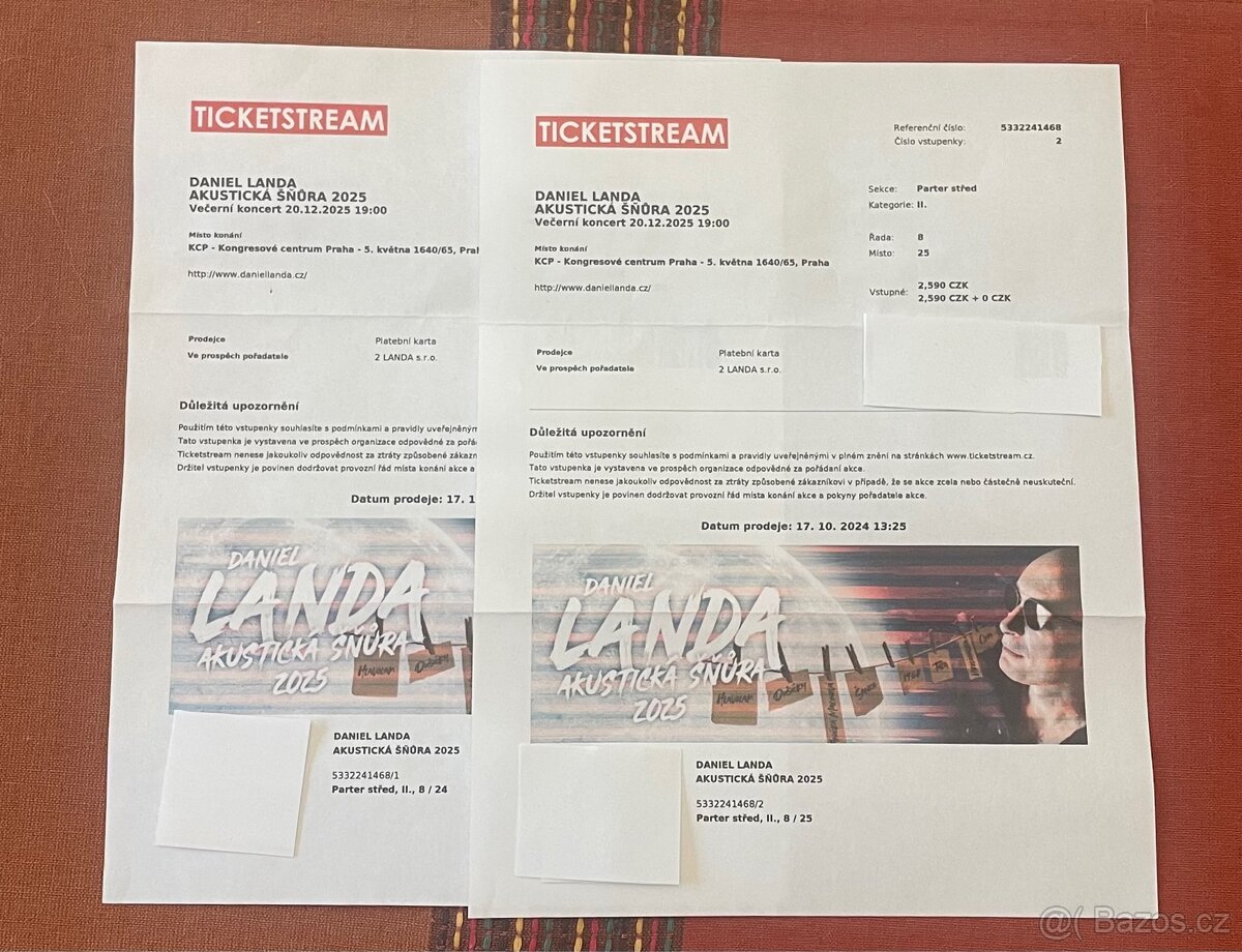 Lístky na koncert - 2