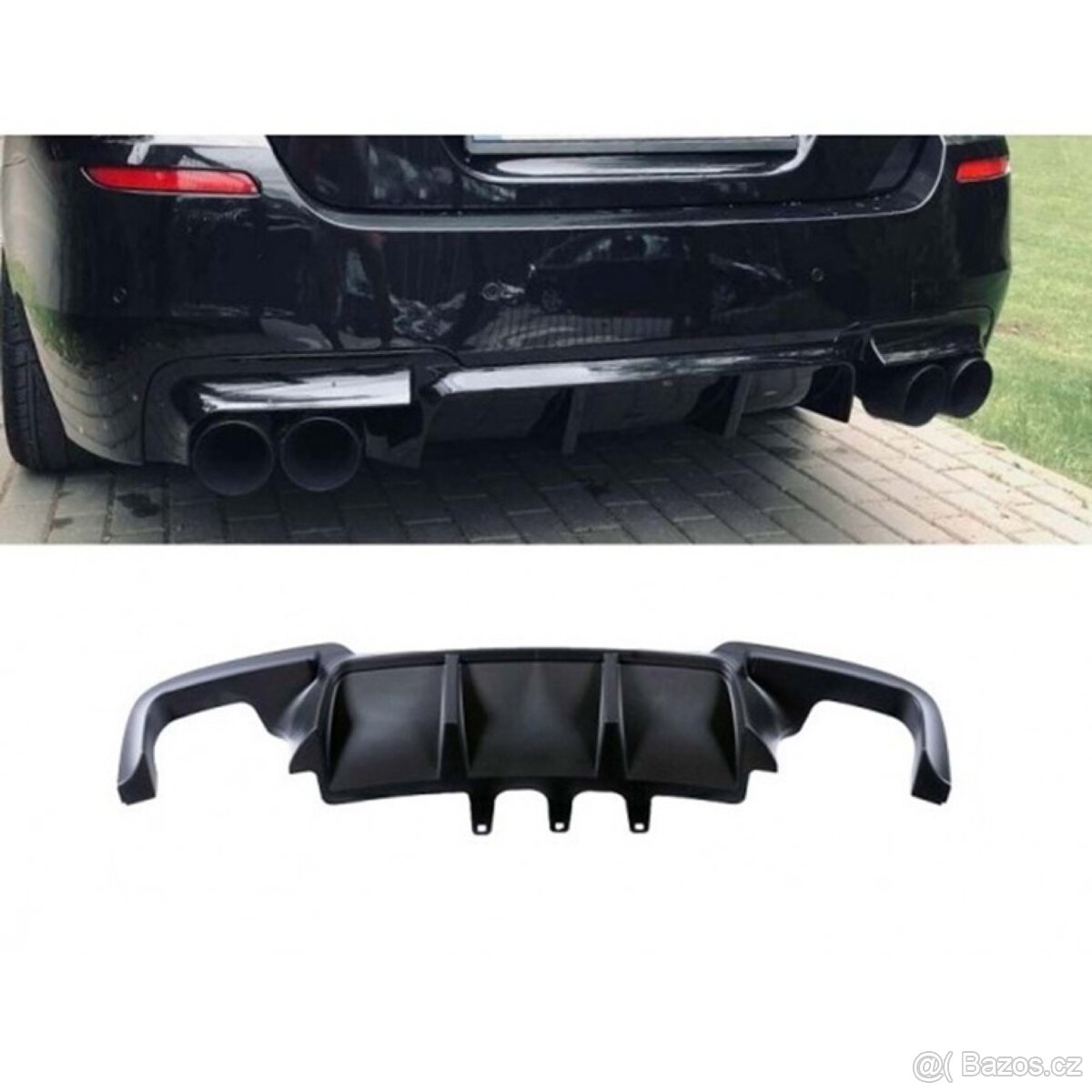Difuzor zadního nárazníku BMW F10 F11 – Černý lesk - 2