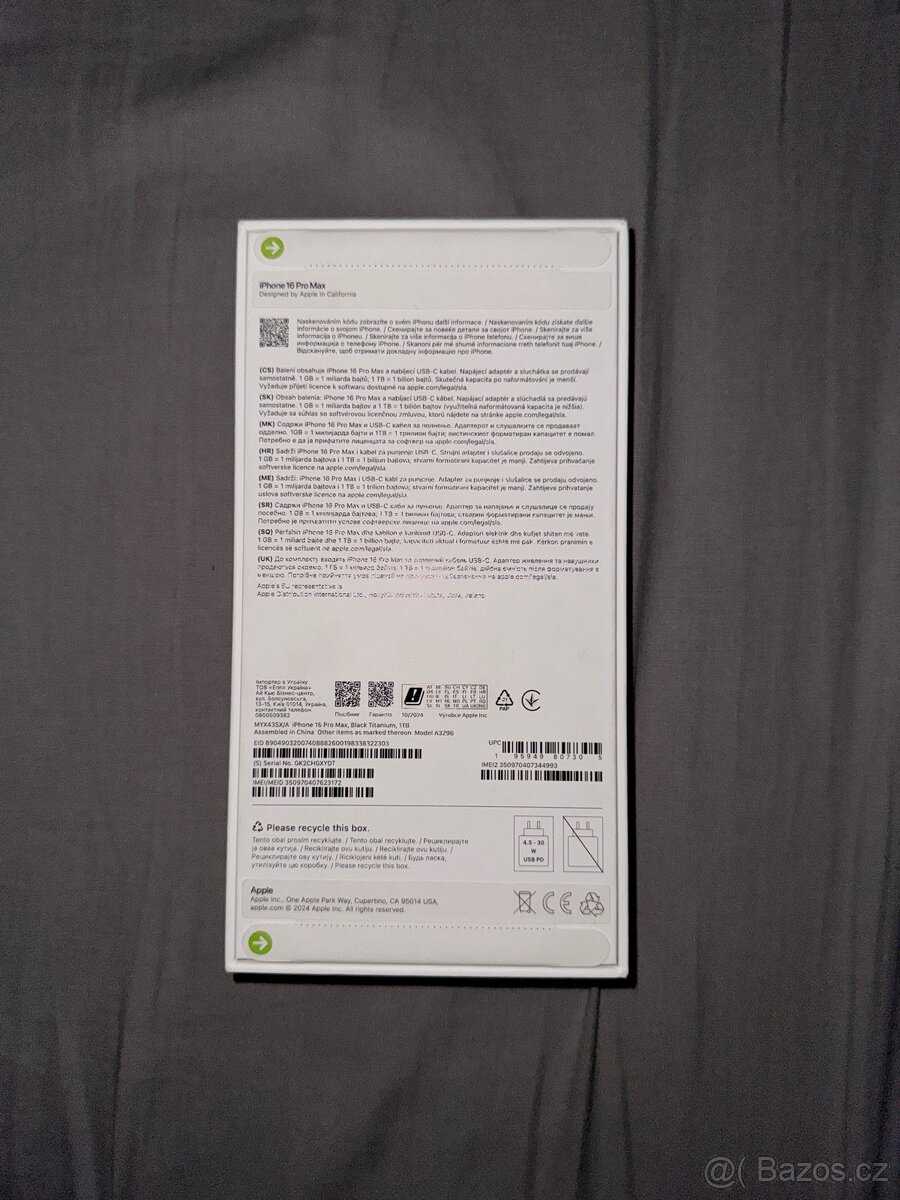 Prodám iPhone 16 Pro Max 1TB - 2