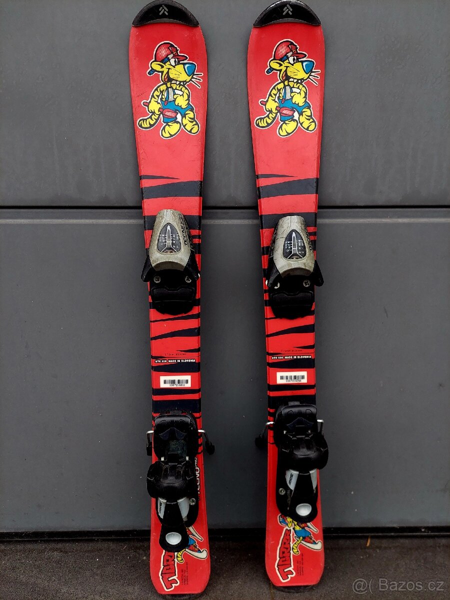 Dětské lyže TECNO PRO, 80 cm + lyžáky - 2