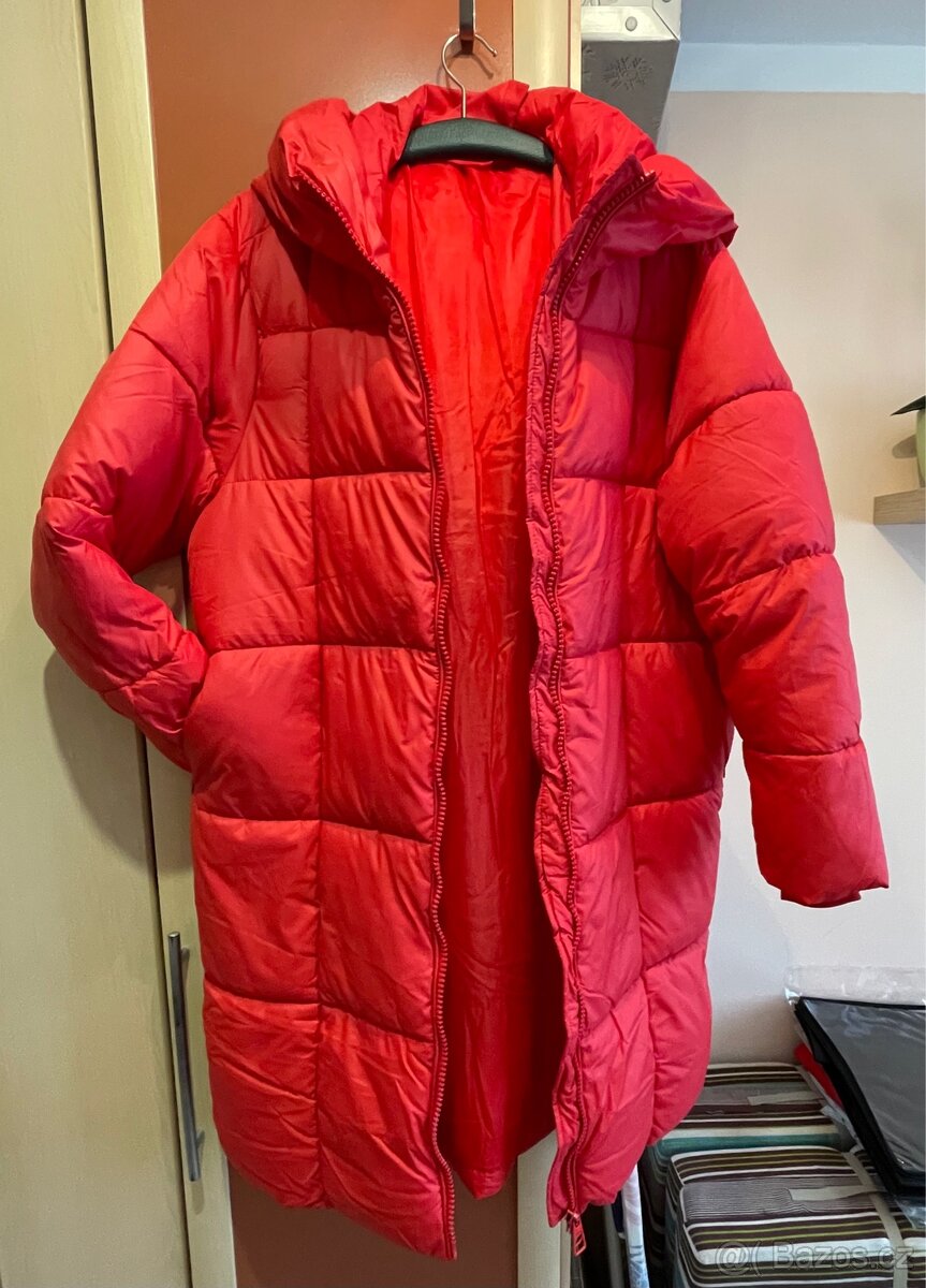 Dámská zimní červená bunda - 2