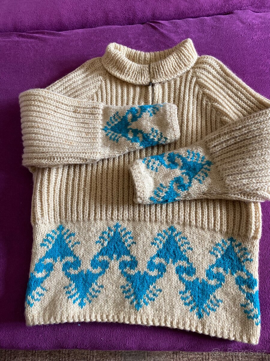 Zimní svetr ovčí vlna - 2