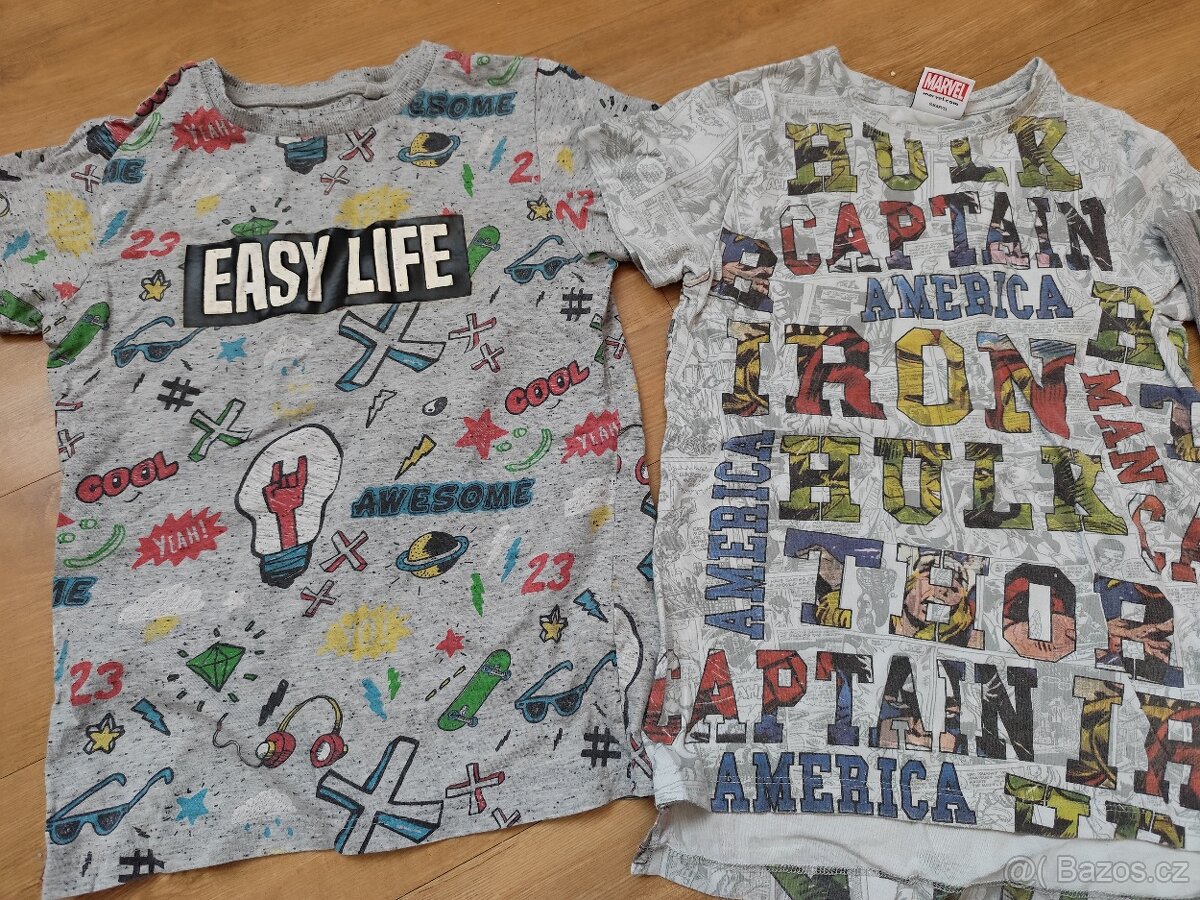 3x tričko Next 128/134 8,9 let - 2