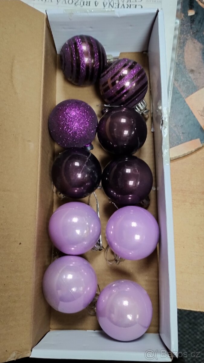 Vánoční ozdoby - 10 kusů - 2