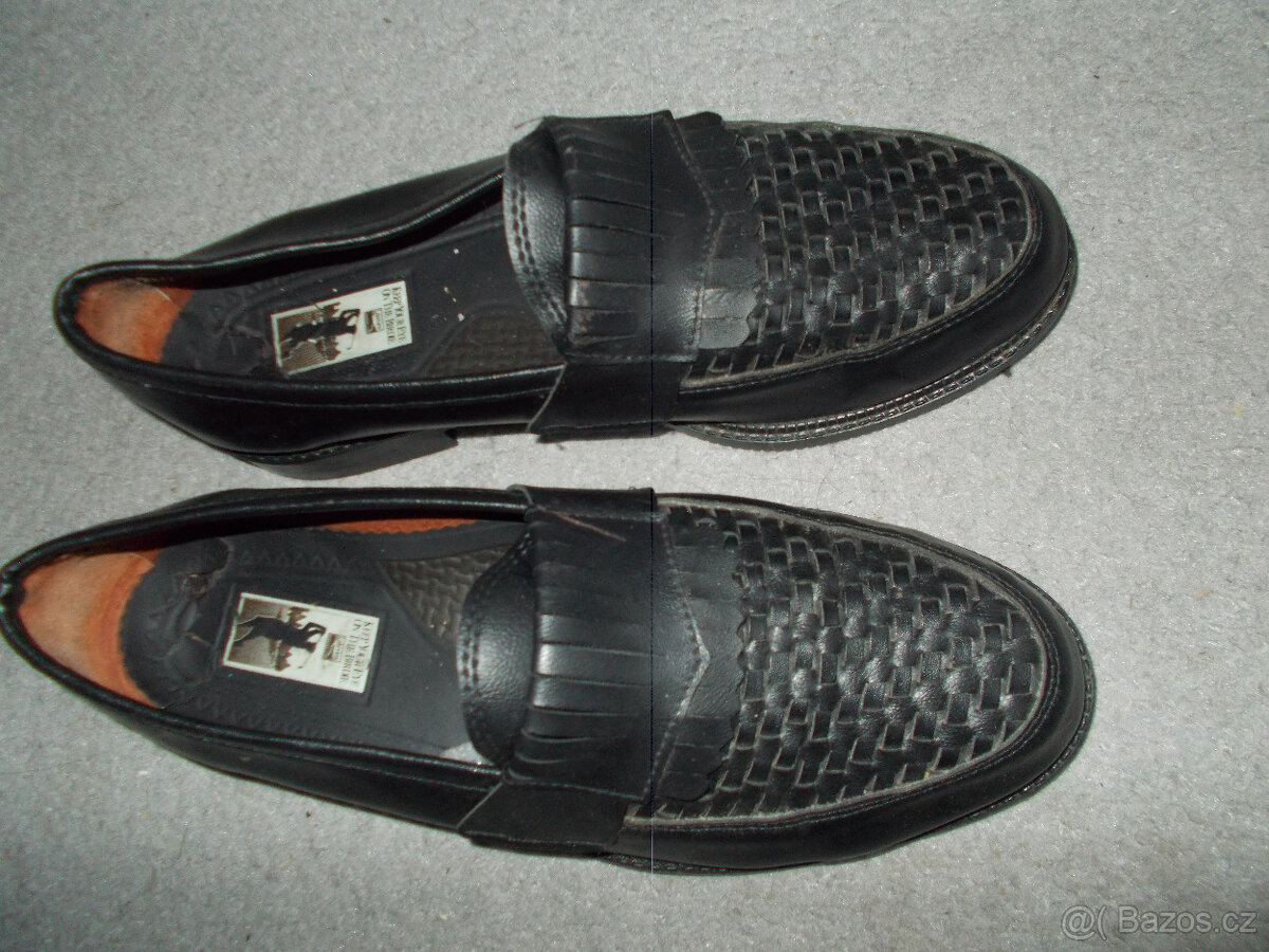 Pánské černé mokasíny - 2