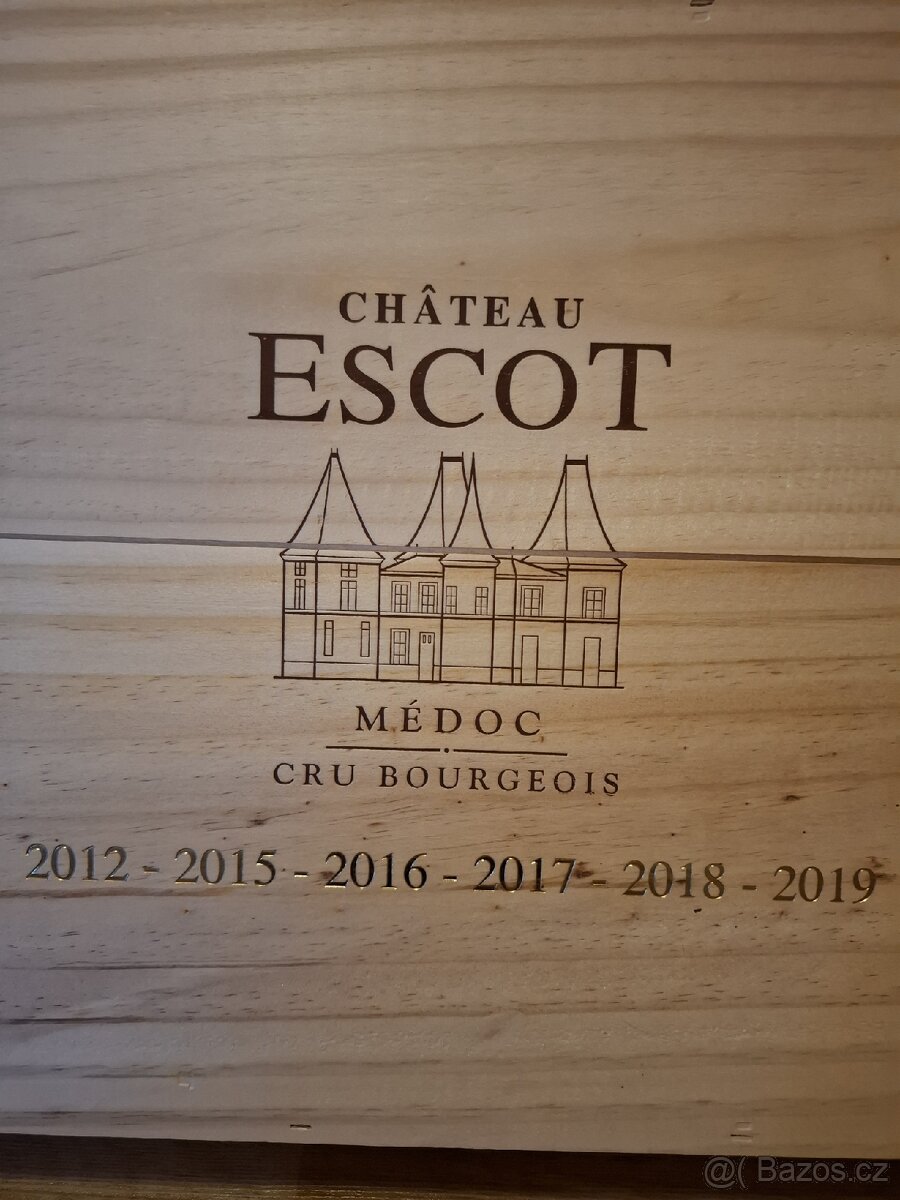 Chateau Escot Medoc archivní víno 6ks - 2