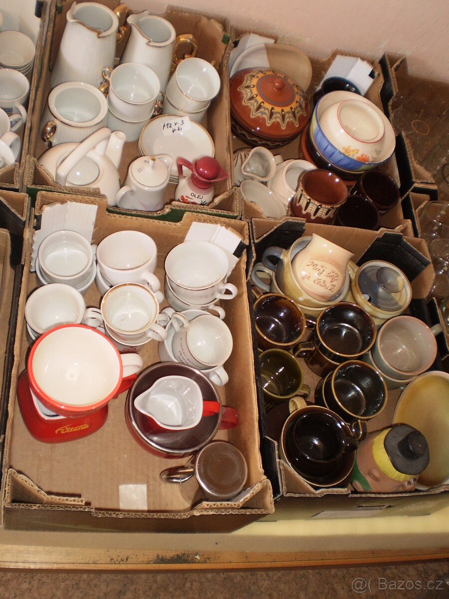 sklo - porcelán - keramika - veteš - výběr - 2