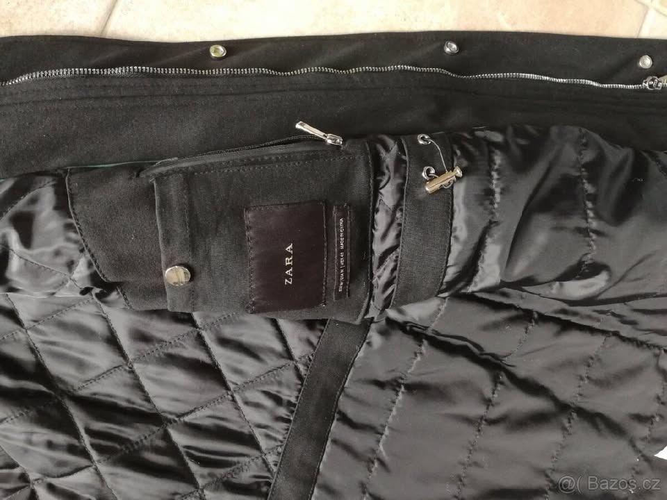 Prodám krásný černý kabát - ZARA - 2