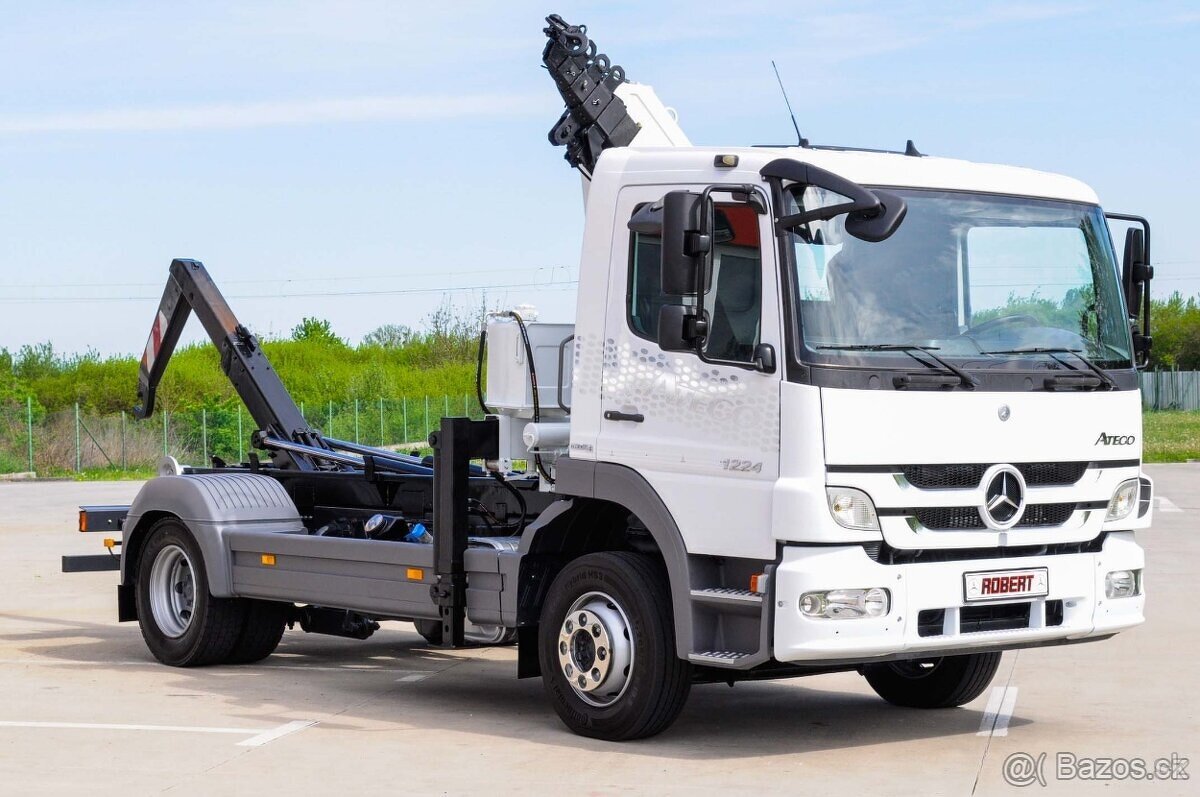 MERCEDES ATEGO 1224 HÁKOVÝ NOSIČ KONTEJNERŮ HYDRAULICKÁ RUKA - 2